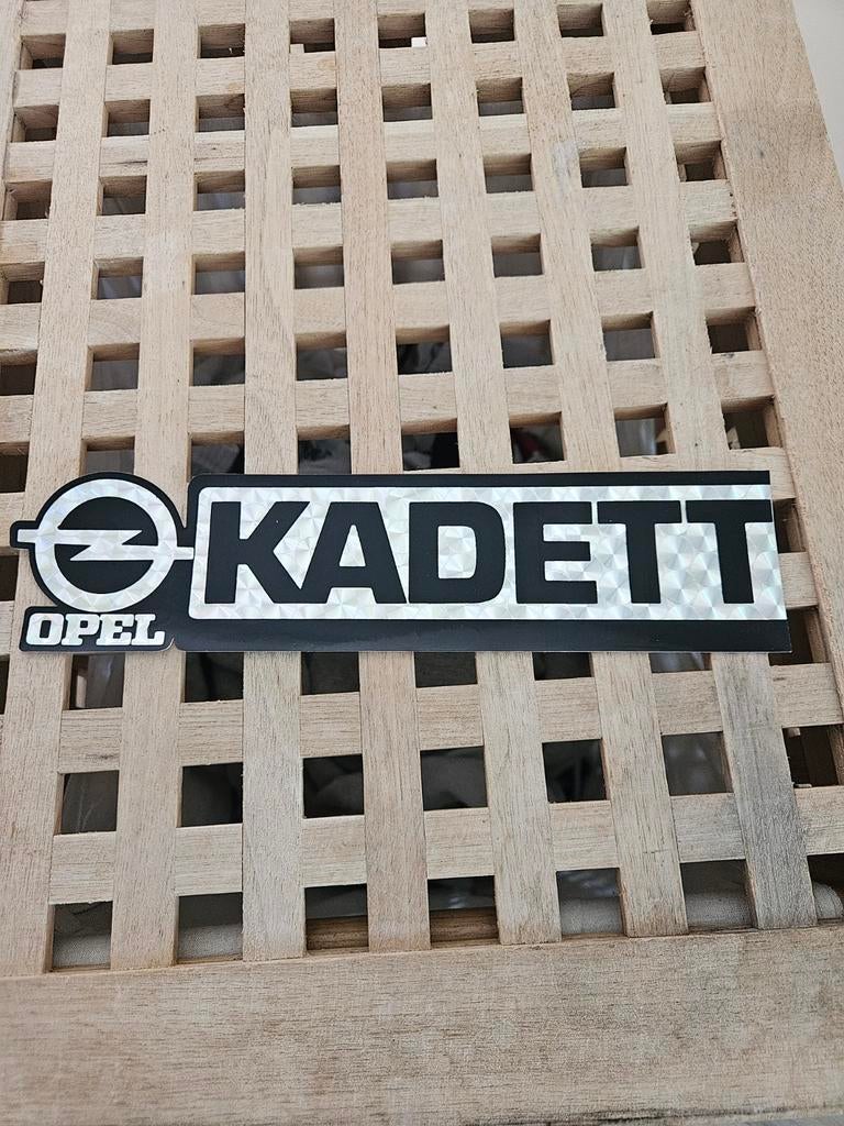 Opel Kadett Auto sticker, Verzamelen, Ophalen of Verzenden, Zo goed als nieuw, Auto's