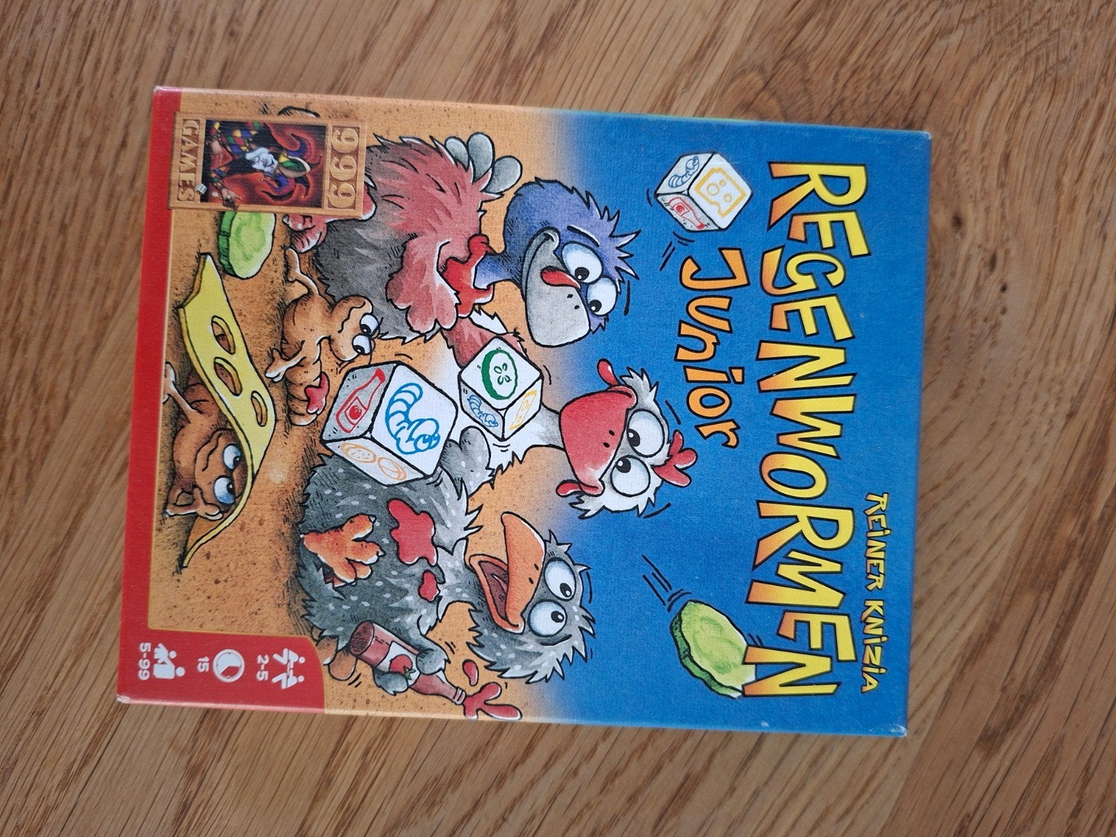 Regenwormen Junior - Leuk dobbelspel voor kinderen, Vijf spelers of meer, Ophalen of Verzenden, Zo goed als nieuw, Reiner Knizia