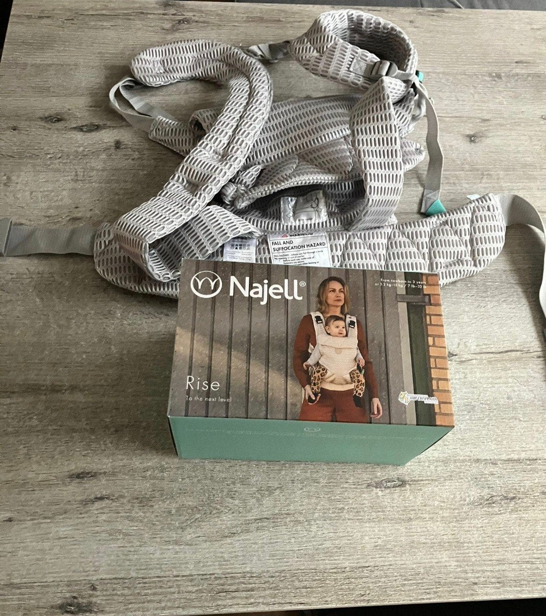 Najell Rise Draagzak - Zo goed als nieuw, Kinderen en Baby's, Buik of Rug, Zo goed als nieuw, Draagzak, Ophalen