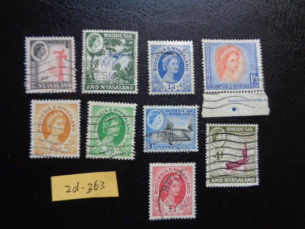 rhodesie en nyasaland - diverse (zd-363), Ophalen of Verzenden, Overige landen, Gestempeld