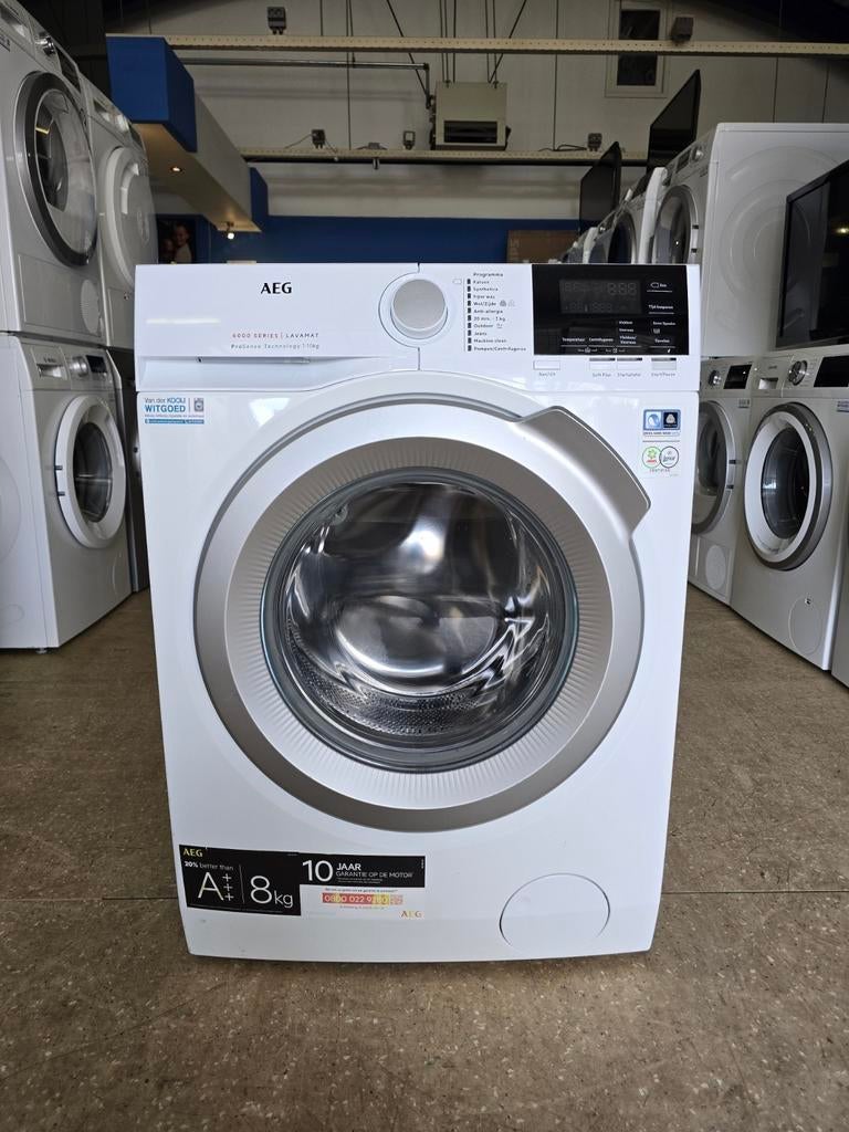 AEG 6000 Series wasmachine | 8 kilo | A+++ | Gratis thuis 🚚, Witgoed en Apparatuur, Wasmachines, Zo goed als nieuw, Voorlader