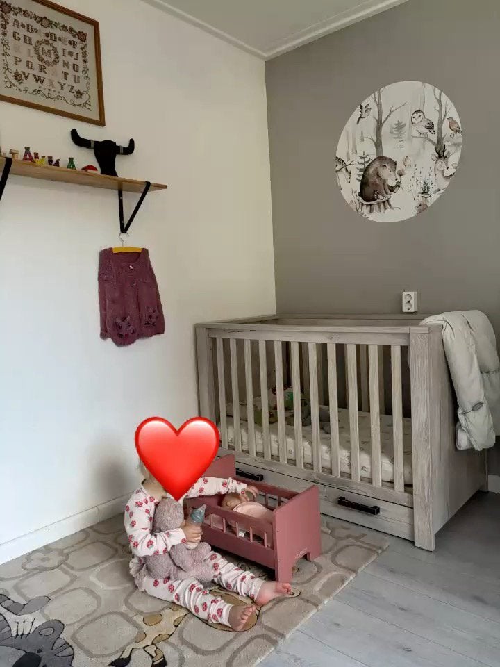 Prenatal ledikant en commode en plankje, Ophalen, Zo goed als nieuw, Jongetje of Meisje