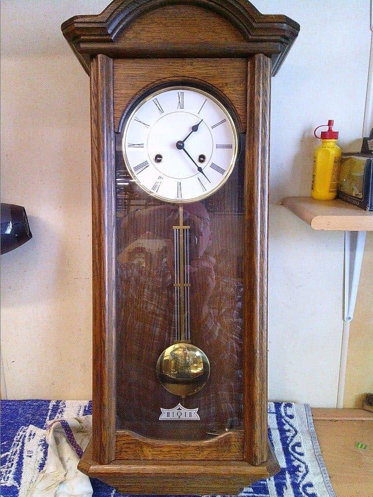 MOOIE HANGKLOK REGULATEUR, Antiek en Kunst, Ophalen