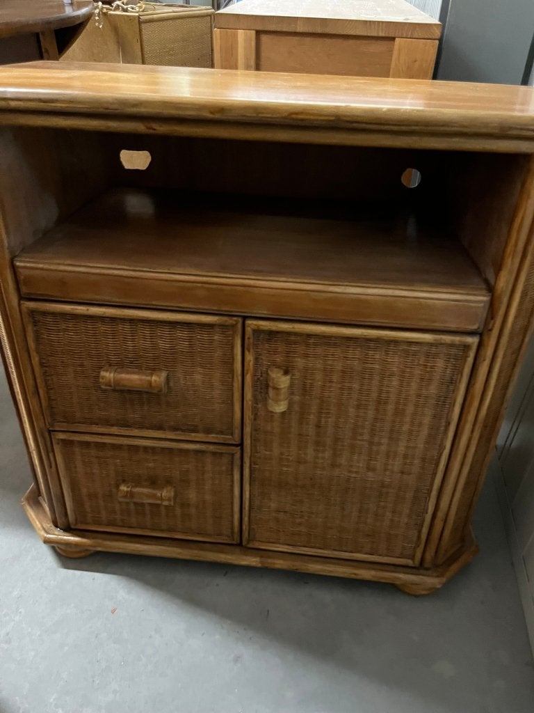 Rotan/houten kast, Ophalen, Gebruikt, 50 tot 100 cm, 25 tot 50 cm