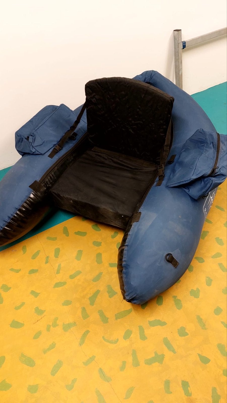 Mac Fishing Bellyboat met zwemvliezen en reddingsvesten, Ophalen, Gebruikt