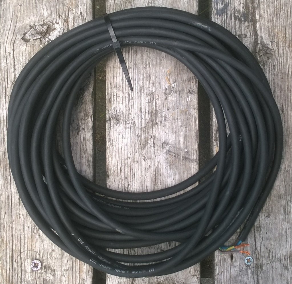 Snoer 10 meter 230 Volt (3x1mm) HD05RN, Draka, Ophalen of Verzenden, Zo goed als nieuw, Nb
