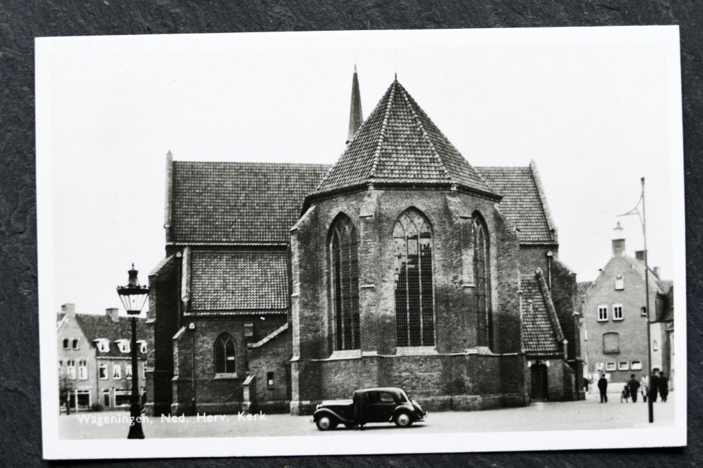 Wageningen, Ned. Herv. Kerk (auto), Verzenden, 1940 tot 1960, Ongelopen, Gelderland