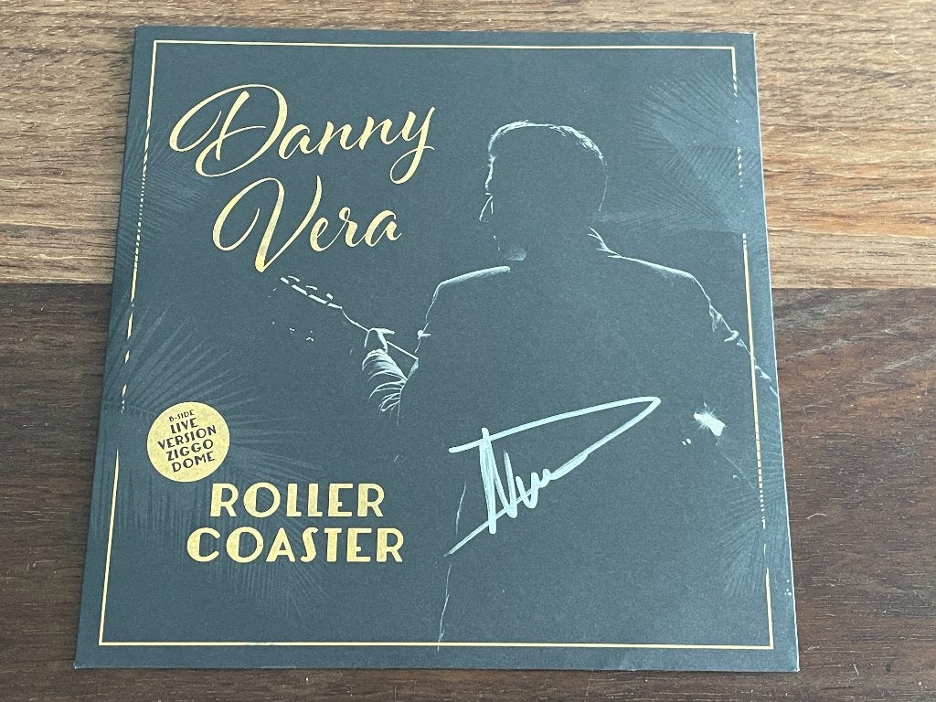Vinyl Single Danny Vera Roller Coaster +Live GESIGNEERD PINK, Limited edition, 7 inch, Ophalen of Verzenden, Pop