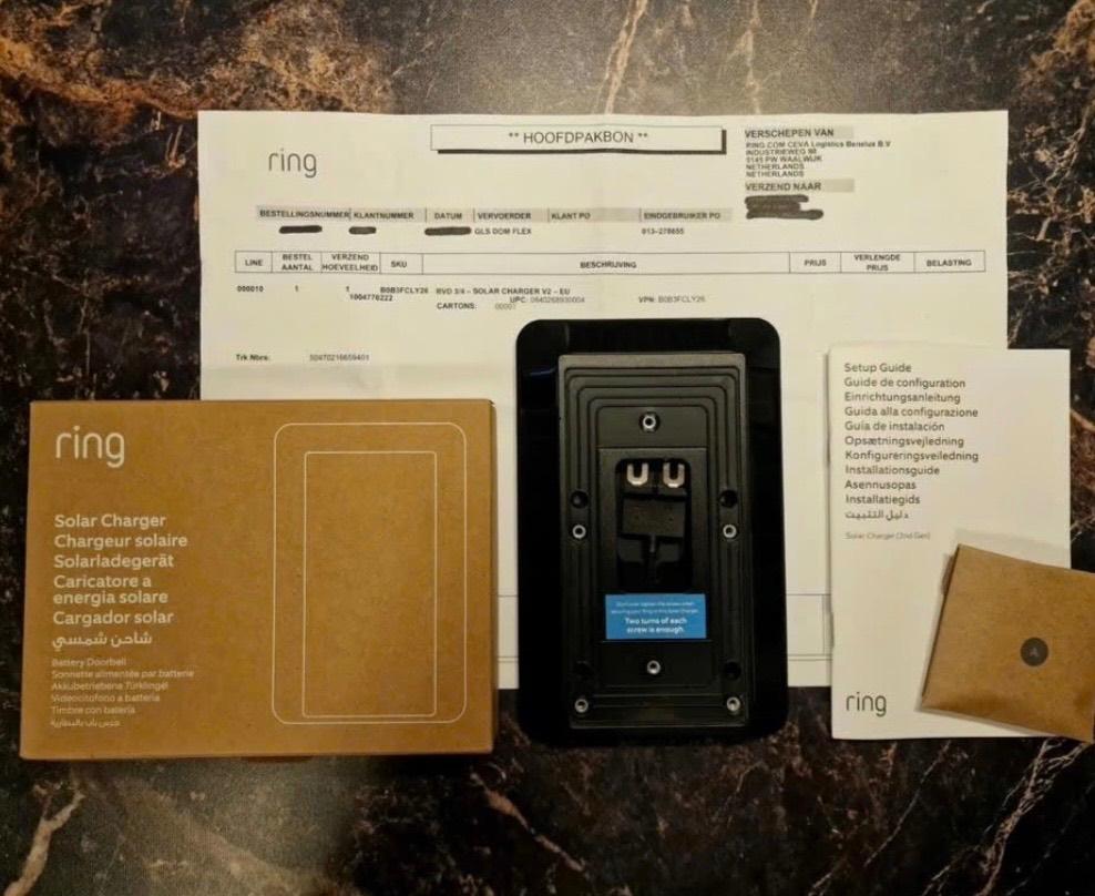 New Ring Solar Charger voor Video Deurbel ( Generatie 2), Ophalen of Verzenden, Bewegingsdetectiesensor, Nieuw
