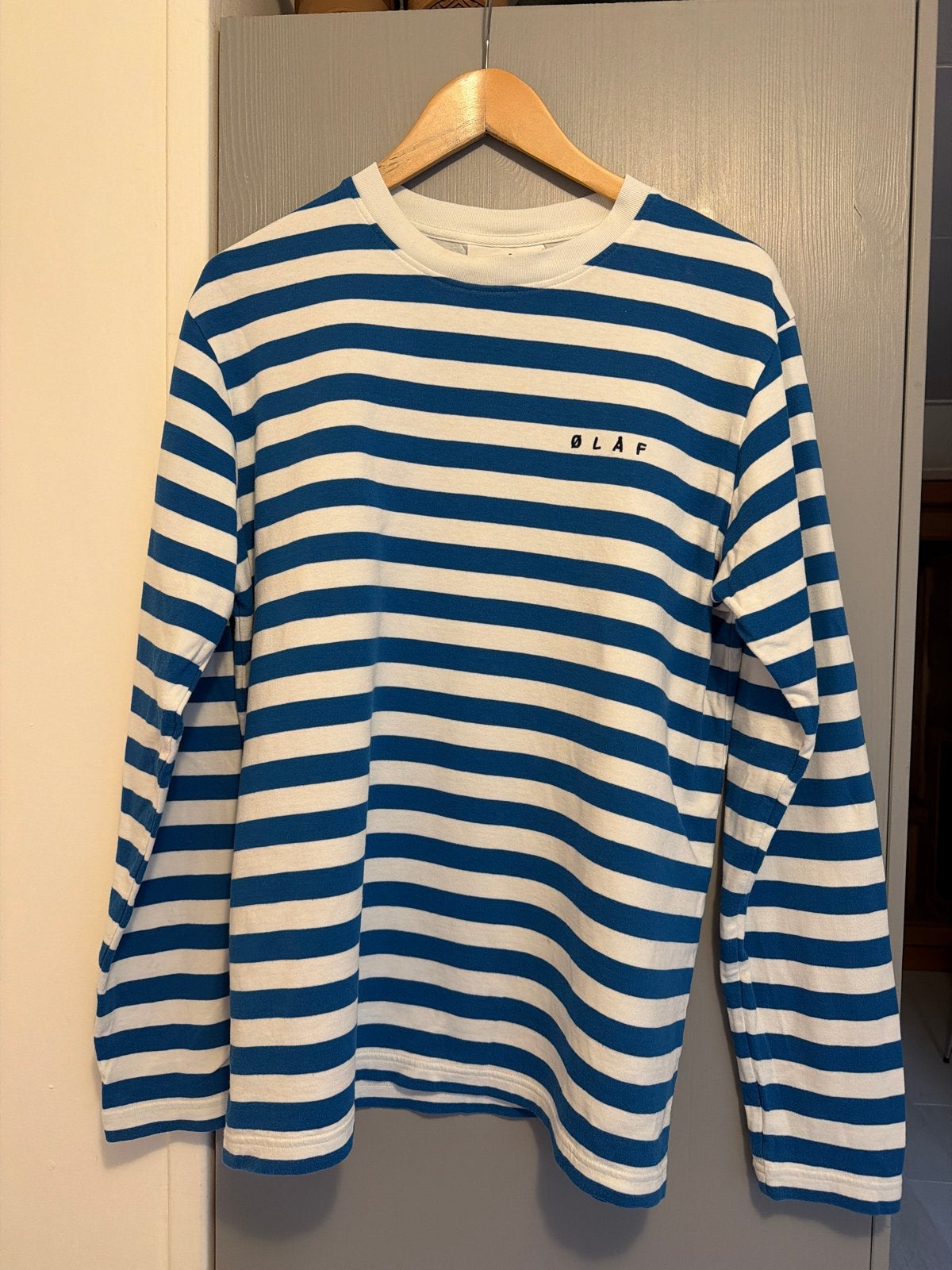 Olaf gestreepte sweatshirt met lange mouwen - Maat M, Ophalen of Verzenden, Zo goed als nieuw, Blauw