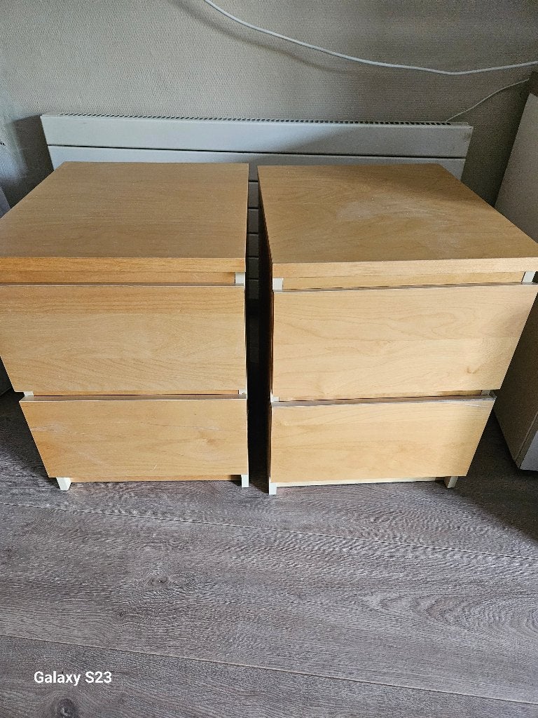 Ikea bed side tables, Ophalen, Minder dan 45 cm, 55 tot 70 cm, Zo goed als nieuw