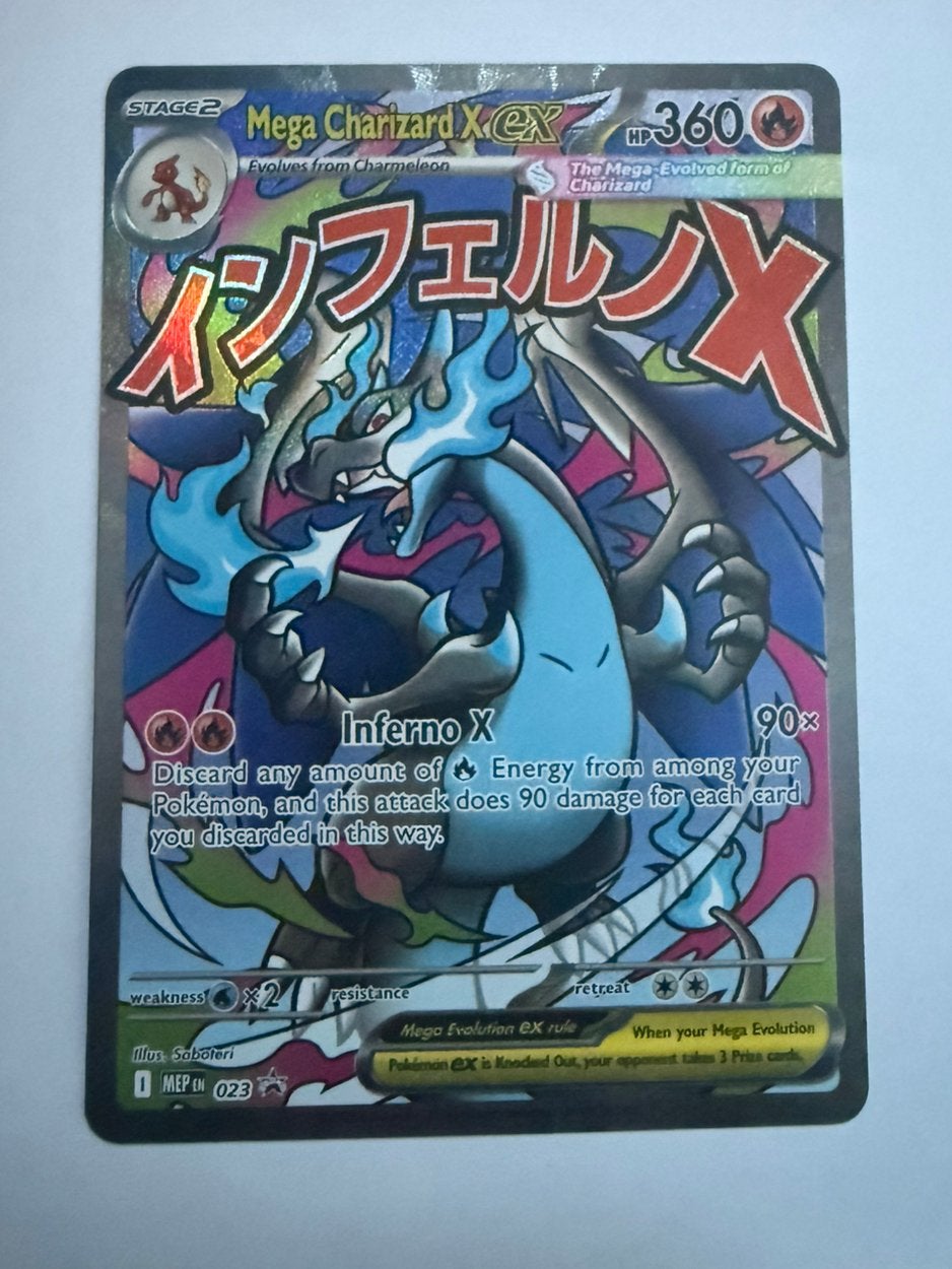 Mega Charizard EX promo - Charizard UPC - Pokémon Kaart, Ophalen of Verzenden, Nieuw, Losse kaart, Foil