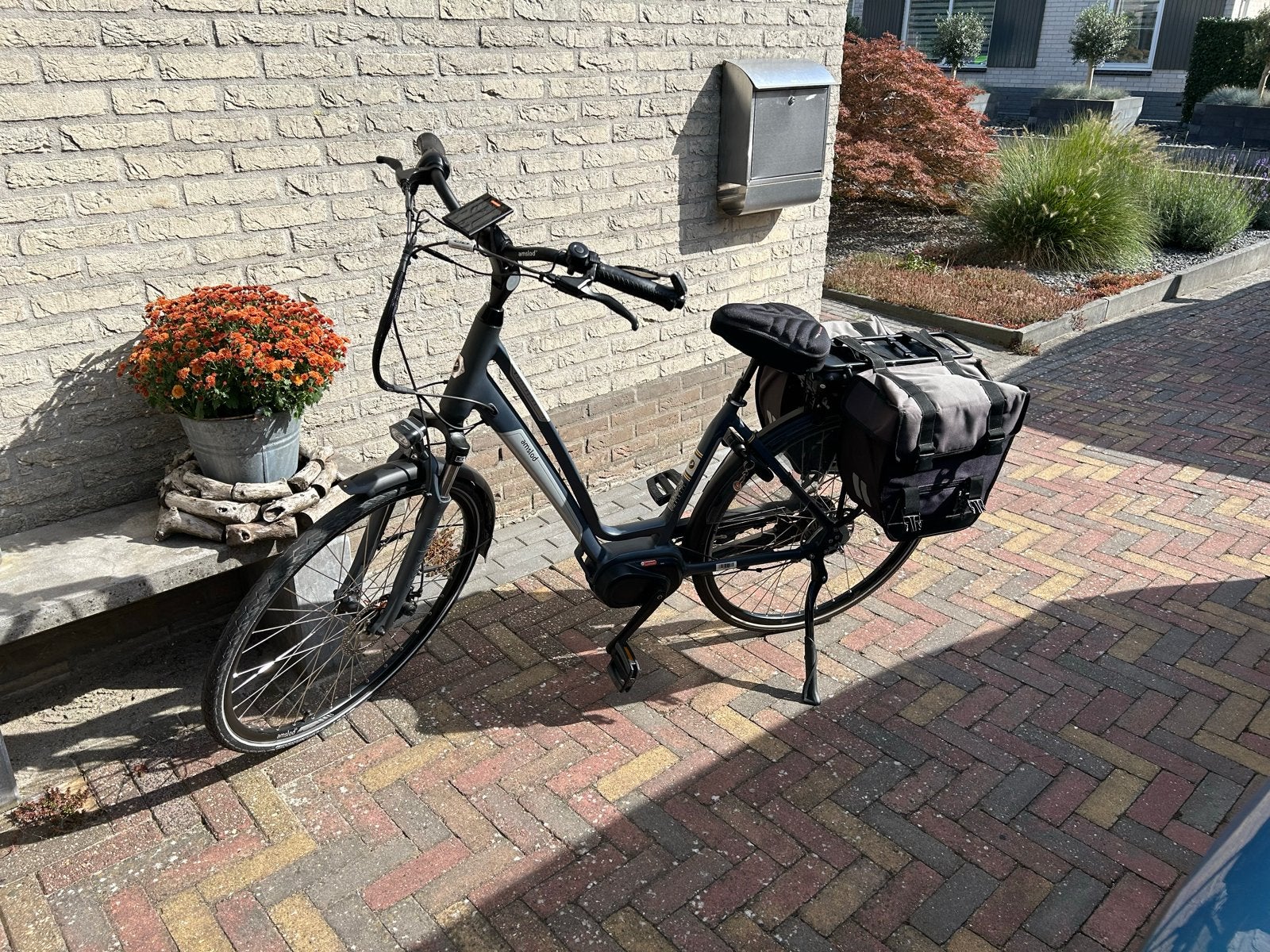 Elektrische fiets Amslod Wellington MRX-600 middenmotor, Zo goed als nieuw, 51 tot 55 cm, 50 km per accu of meer, Ophalen