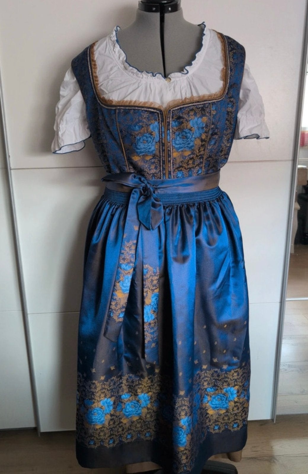 Prachtig Rose-Dirndl uit Beieren - Maat 52/54, Kleding | Dames, Blauw, Maat 46/48 (XL) of groter, Ophalen of Verzenden, Zo goed als nieuw