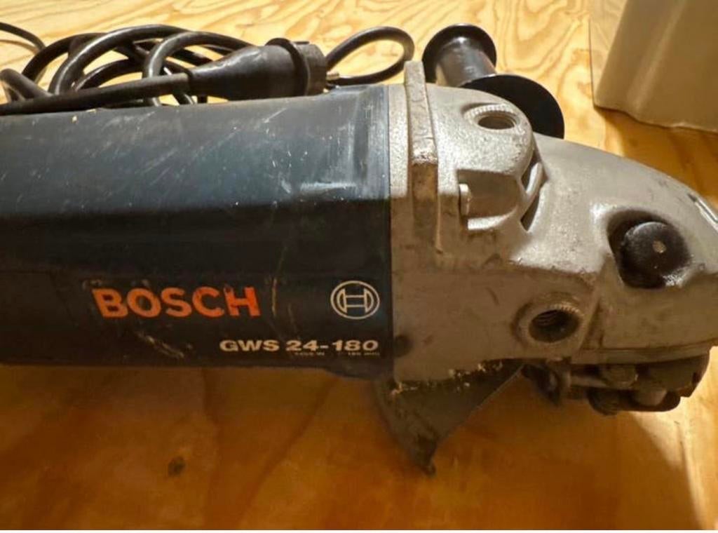 Bosch GWS 24-180 haakse slijper, Ophalen of Verzenden, Gebruikt, 1000 watt of meer, Haakse handslijpmachine