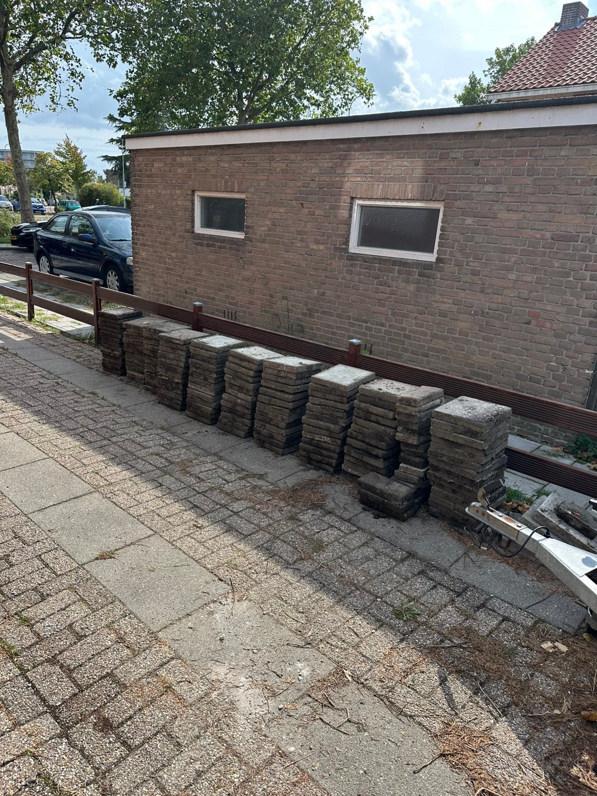 GRATIS STOEPTEGELS, Tuin en Terras, Tegels en Klinkers, Ophalen, Zo goed als nieuw, Beton, Terrastegels
