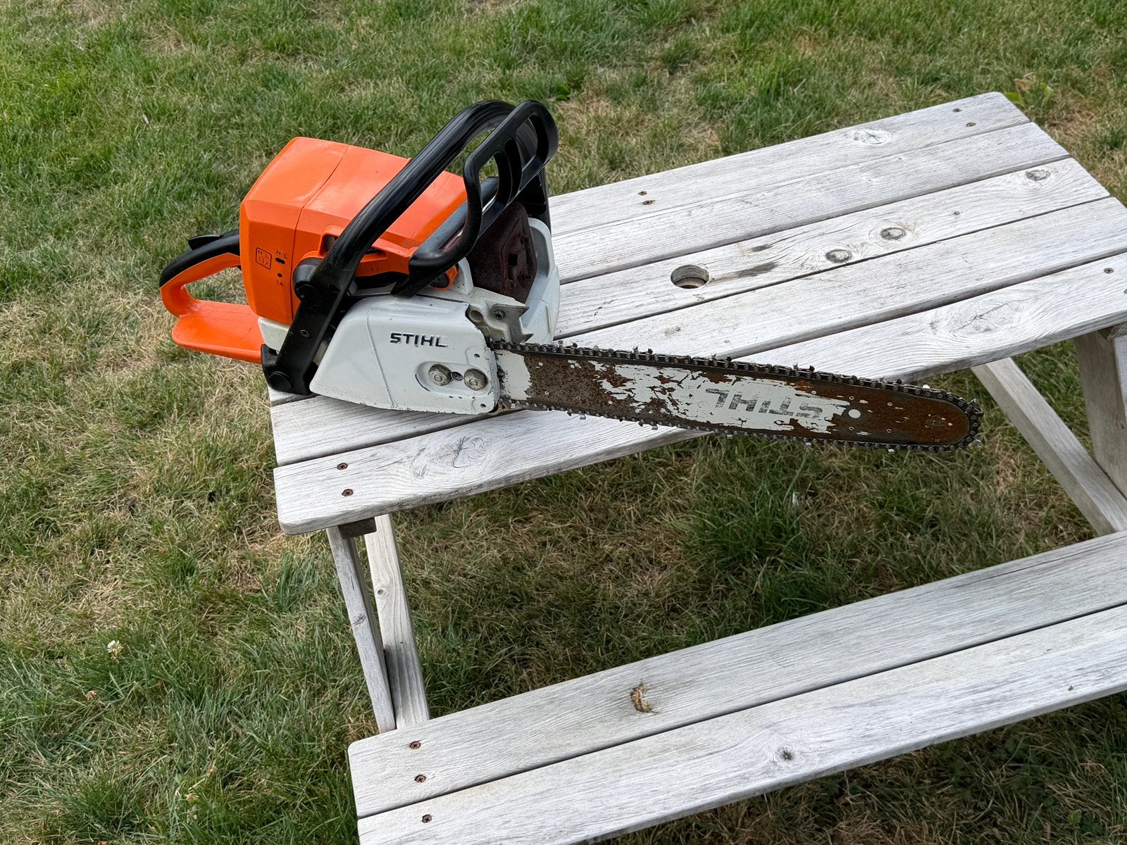 ‼️ Stihl ms390 kettingzaag ‼️, Ophalen, Gebruikt