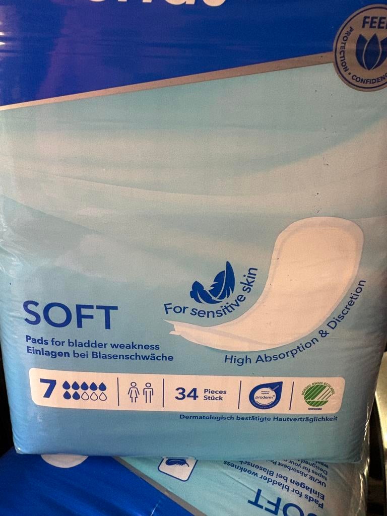 7 pakken Attends soft inleggers, Diversen, Verpleegmiddelen, Ophalen, Nieuw