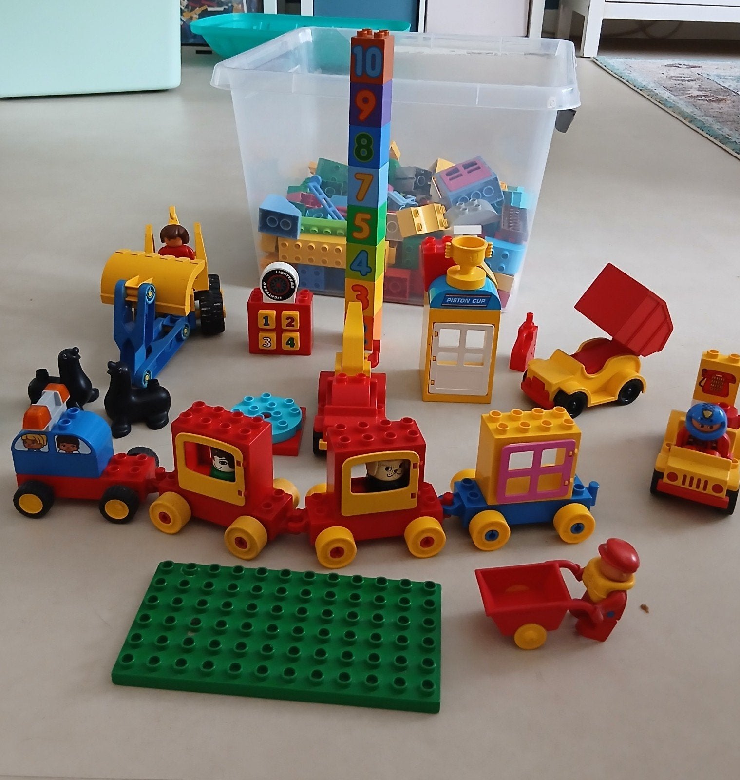 Grote hoeveelheid Duplo met voertuigen, Kinderen en Baby's, Speelgoed | Duplo en Lego, Ophalen, Gebruikt, Duplo