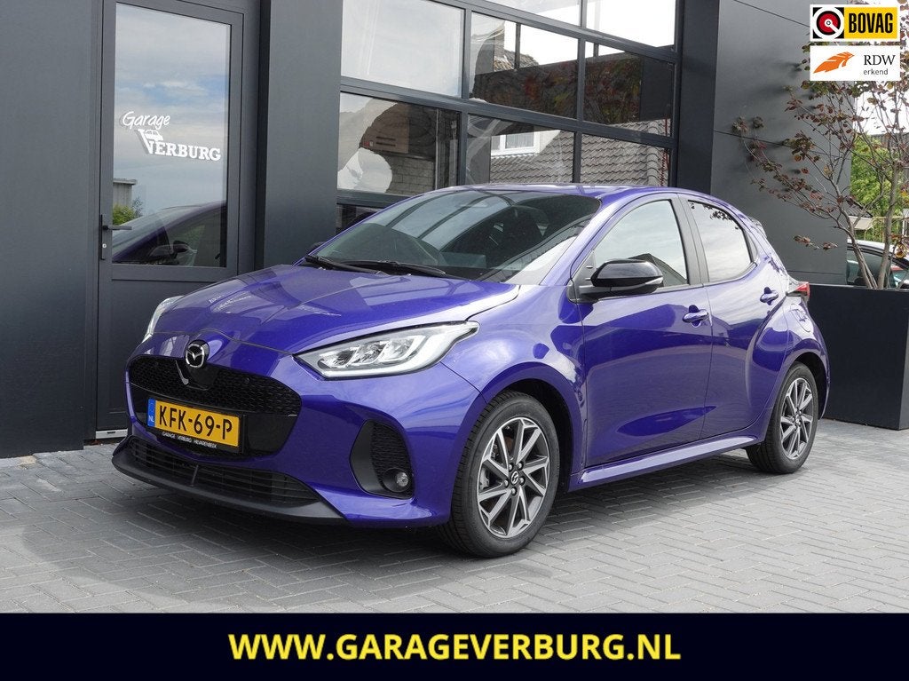 Mazda 2 Hybrid Toyota Yaris Hybrid 1.5 Homura (Navi/Carplay,, Auto's, Mazda, 450 kg, Gebruikt, Automatische klimaatregeling, Blauw