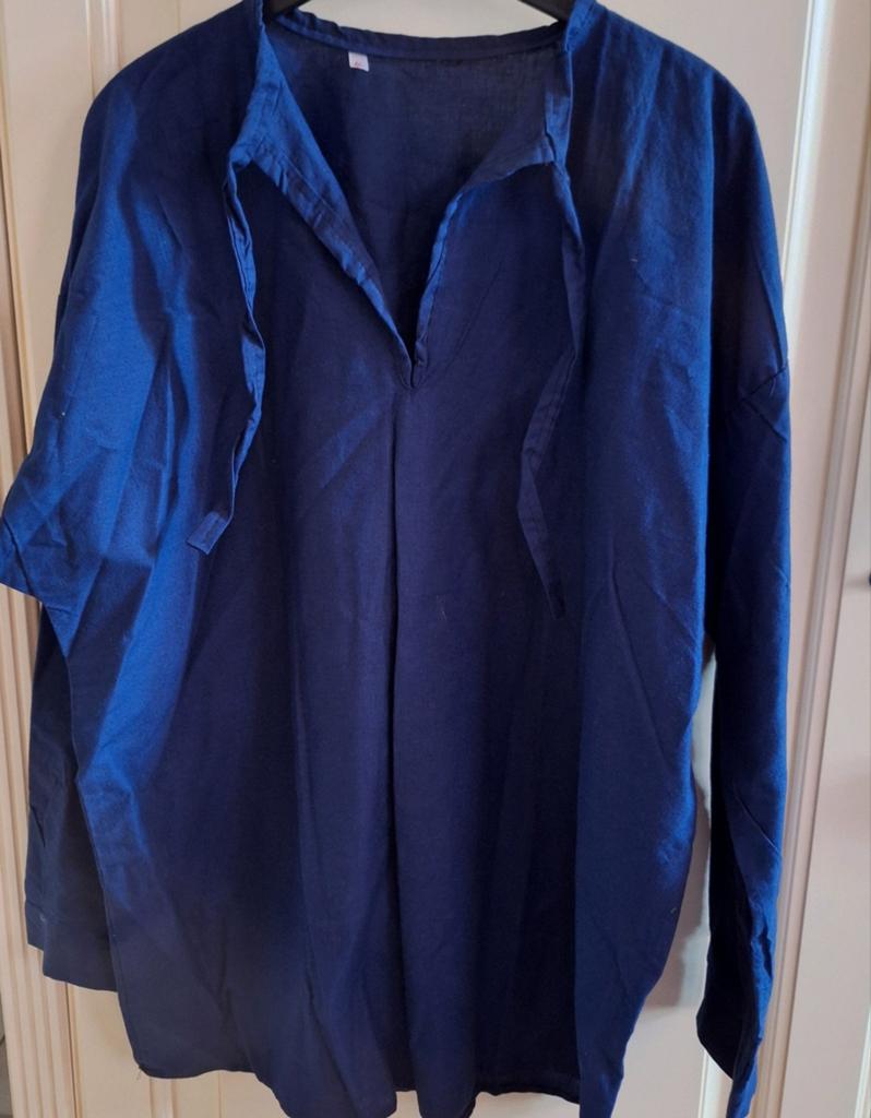 Blauwe boerenkiel - maat 6, Kleding | Heren, Carnavalskleding en Feestkleding, Ophalen of Verzenden, Maat 56/58 (XL)