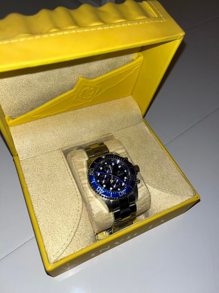 Invicta horloge, Sieraden, Tassen en Uiterlijk, Horloges | Heren, Ophalen of Verzenden, Zo goed als nieuw, Staal, Overige merken