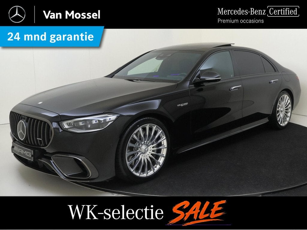 Mercedes-Benz S-klasse AMG 63 S E Performance /Panoramadak /, Stof, Zwart, Bedrijf, Vierwielaandrijving
