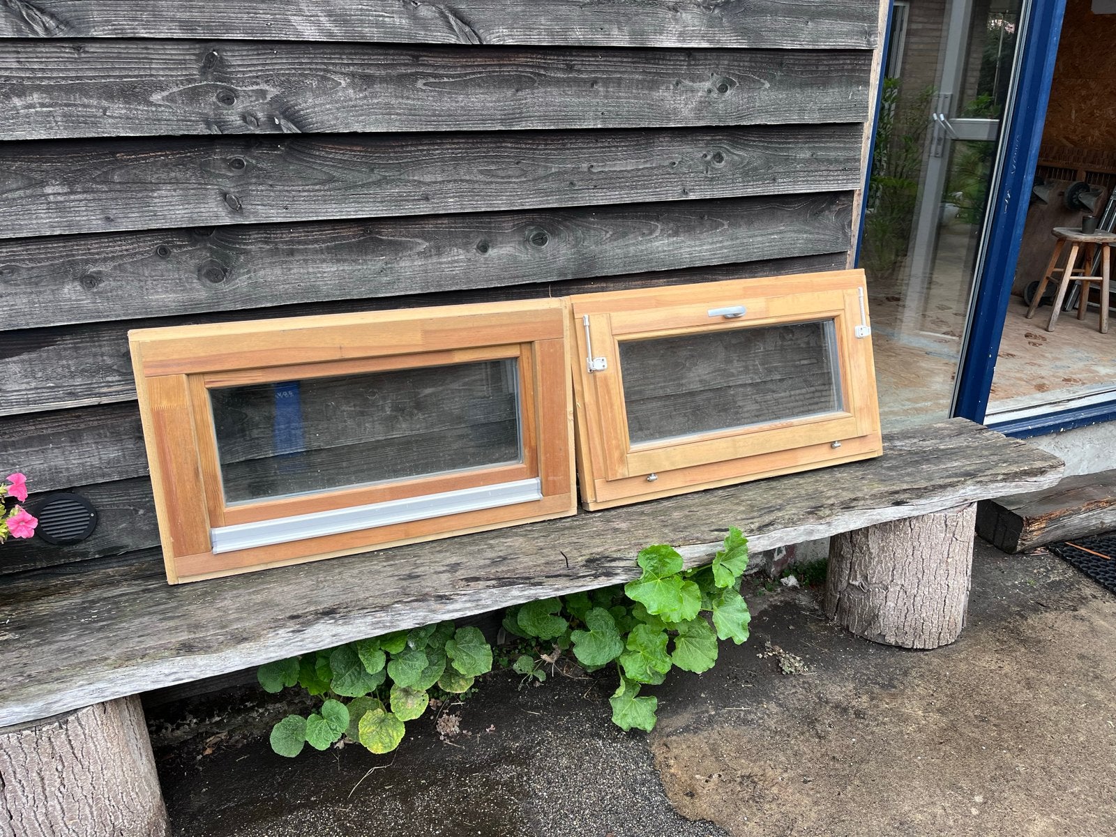 Raampje voor blokhut of schuur, Doe-het-zelf en Verbouw, Gevelraam of Ruit, Gebruikt, Minder dan 80 cm, 80 tot 120 cm