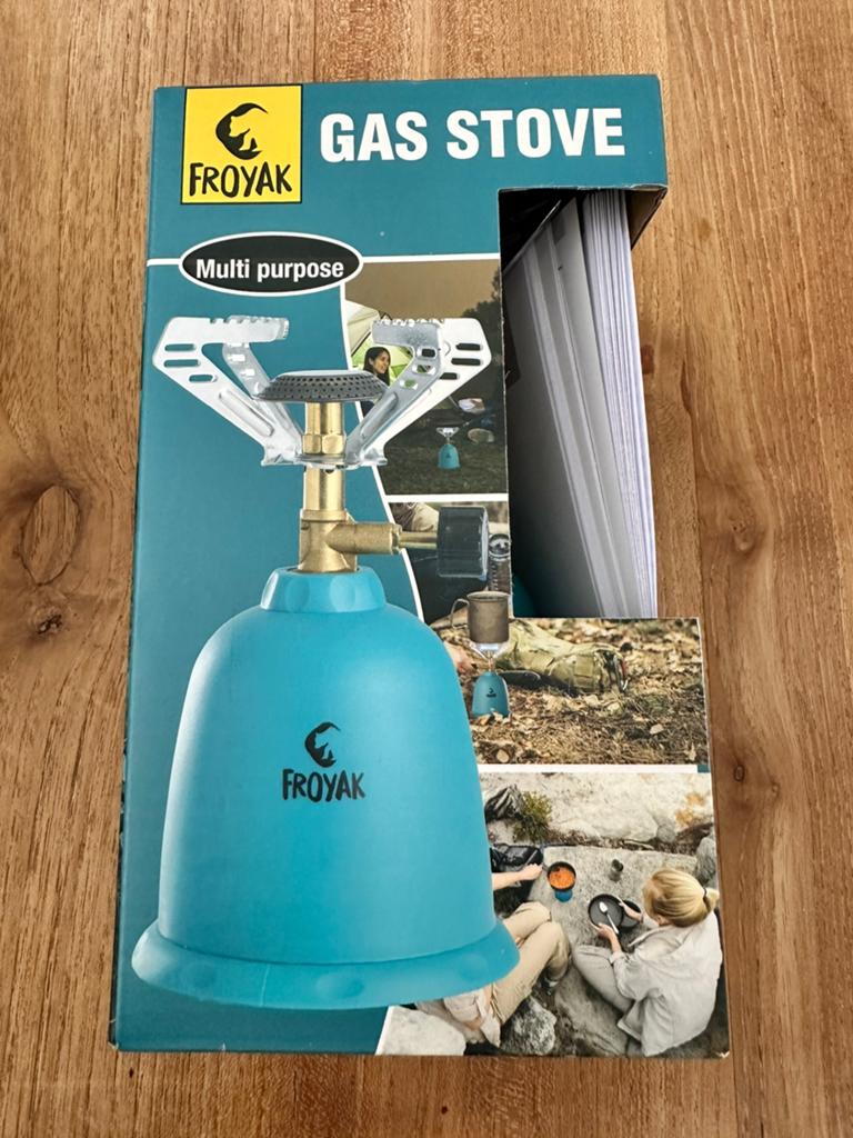 Gasbrander camping NIEUW in doos met gas, Ophalen of Verzenden, Nieuw