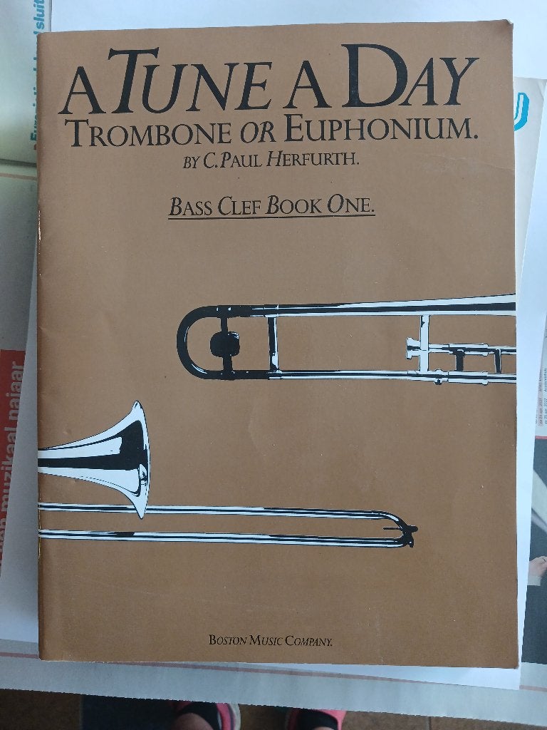 A Tune A Day: Trombone of Euphonium - Bass Clef Boek 1, Gebruikt, Verzenden, Klassiek, Les of Cursus
