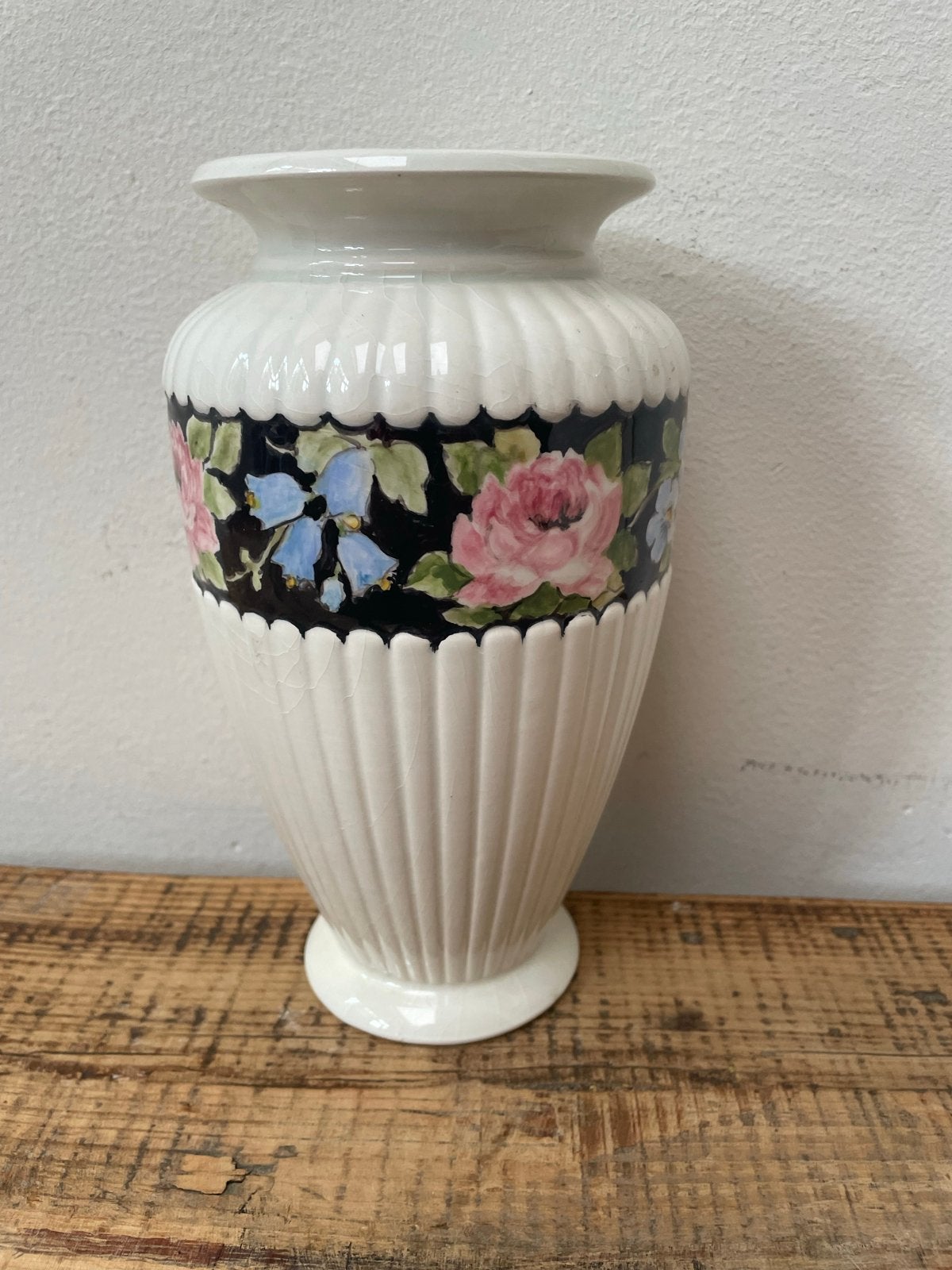 Keramieken Vaas met Bloemenprint, Ophalen of Verzenden