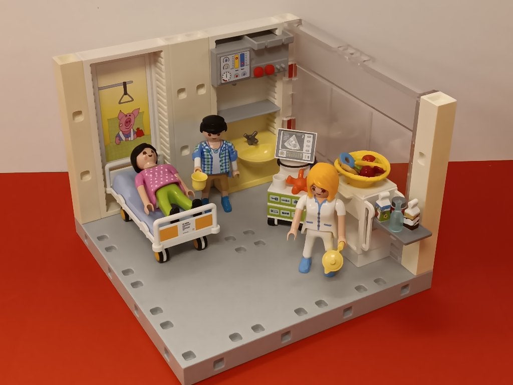 Playmobil Ziekenhuis Unit 03. Echo Poppetjes Onderdelen 9,95, Verzenden, Gebruikt, Complete set
