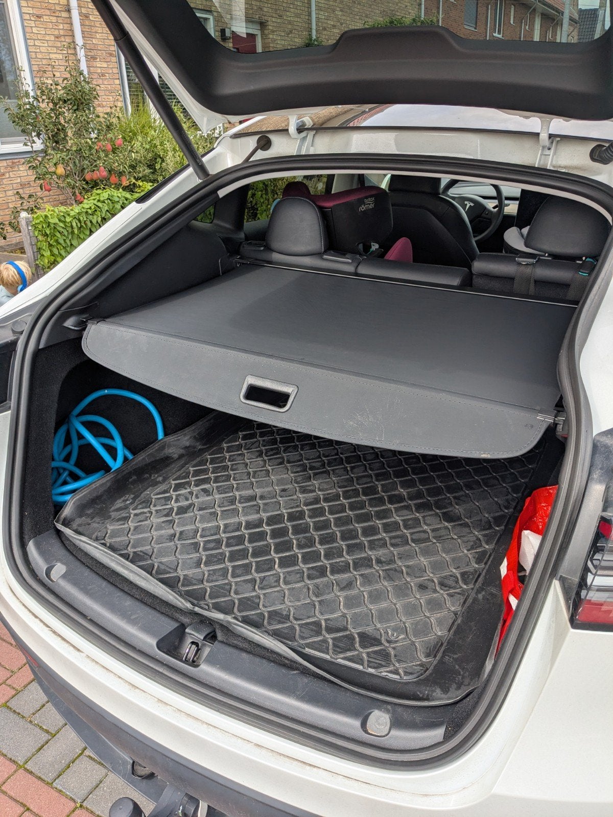 Hoedenplank/afdekhoes voor Tesla Model Y, Ophalen, Gebruikt, Achter, Achterklep