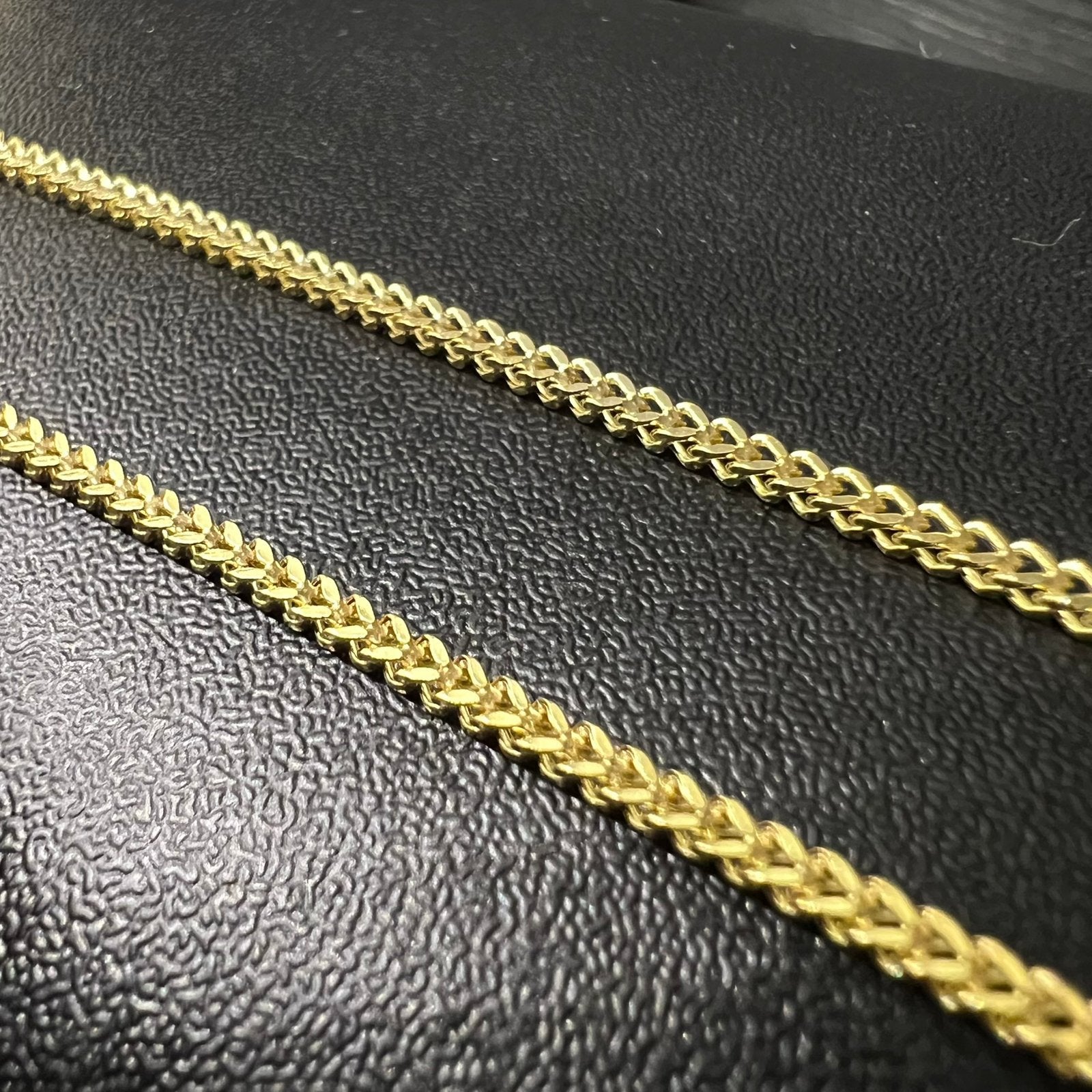 14k gouden ketting vossenstaart schakel, Ophalen of Verzenden, Zo goed als nieuw, Goud