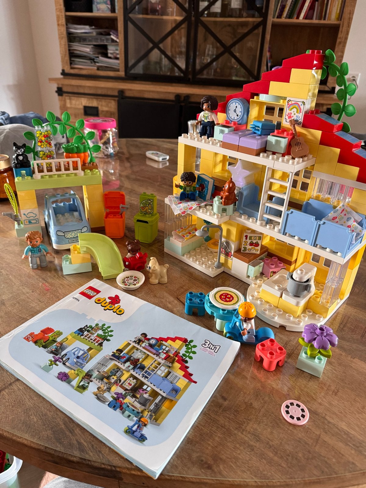 Lego Duplo Familiehuis 3-in-1 (10994) met accessoires, Overige thema's, Ophalen of Verzenden, Zo goed als nieuw, Compleet