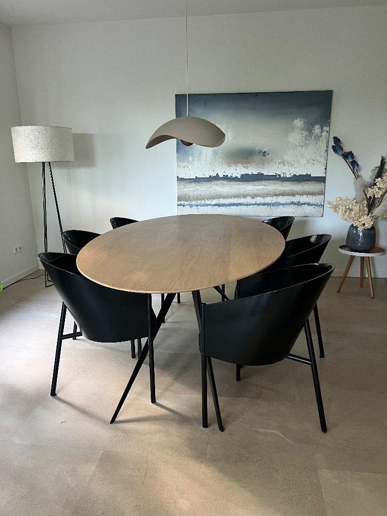 Costes design eetstoel van Philippe Starck 5x, Ophalen, Modern design, Gebruikt, Zwart