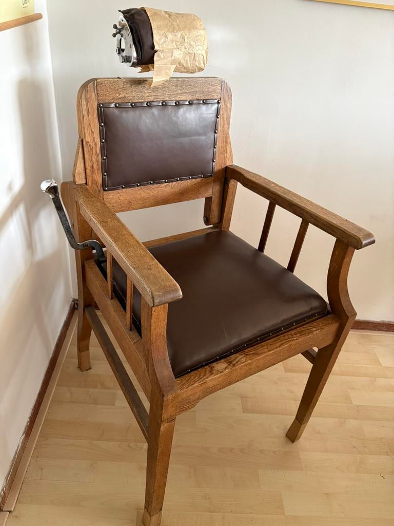 Kapper / barbier stoel, Antiek en Kunst, Ophalen
