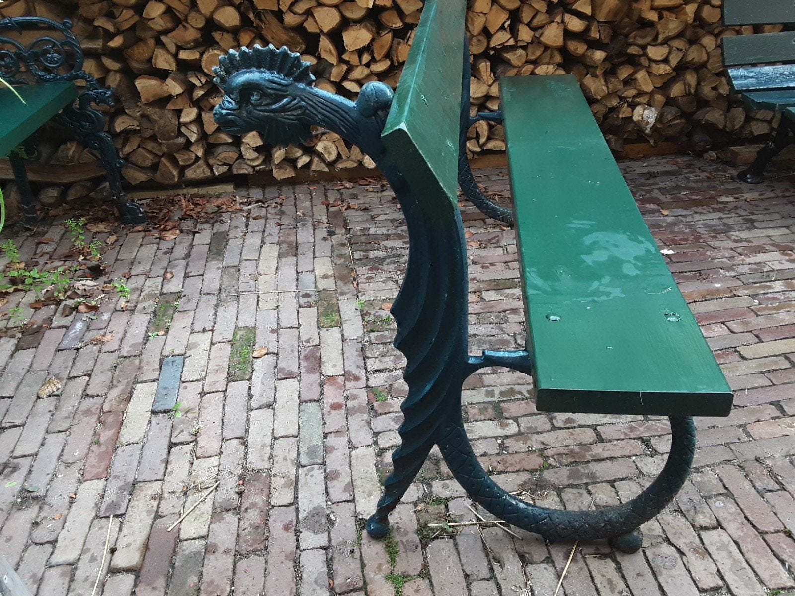 gietijzeren tuinbank, Drakenbank, Tuin en Terras, Ophalen, Metaal, Overige typen