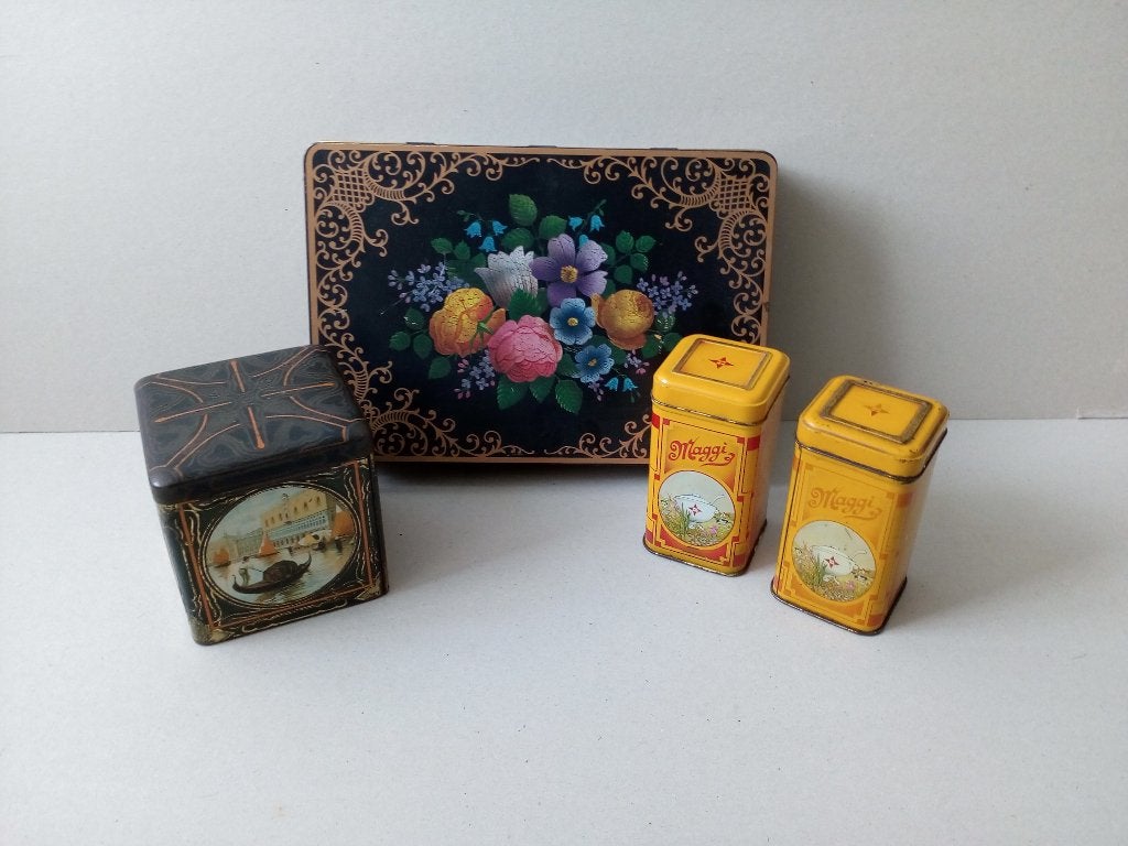 Oude blikken.O.a.Mansfield/Maggi/thee Pr.p/st.vanaf, Ophalen of Verzenden
