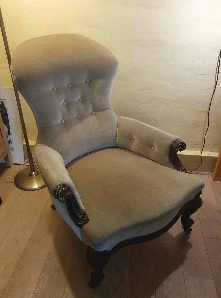 engelse dames fauteuil barok, Ophalen