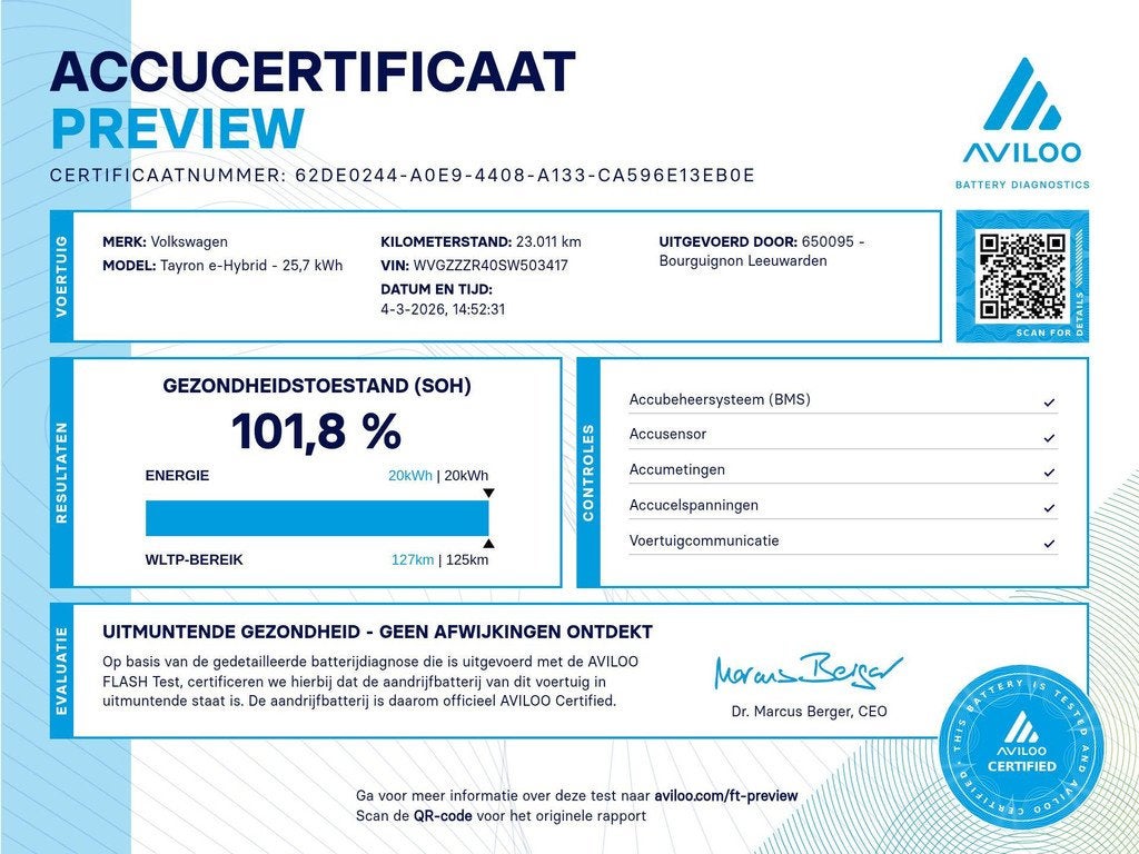 Volkswagen Tayron 1.5 eHybrid 204 Pk Automaat Elegance | Tre, Stof, 4 cilinders, 150 min, Plug-in hybride