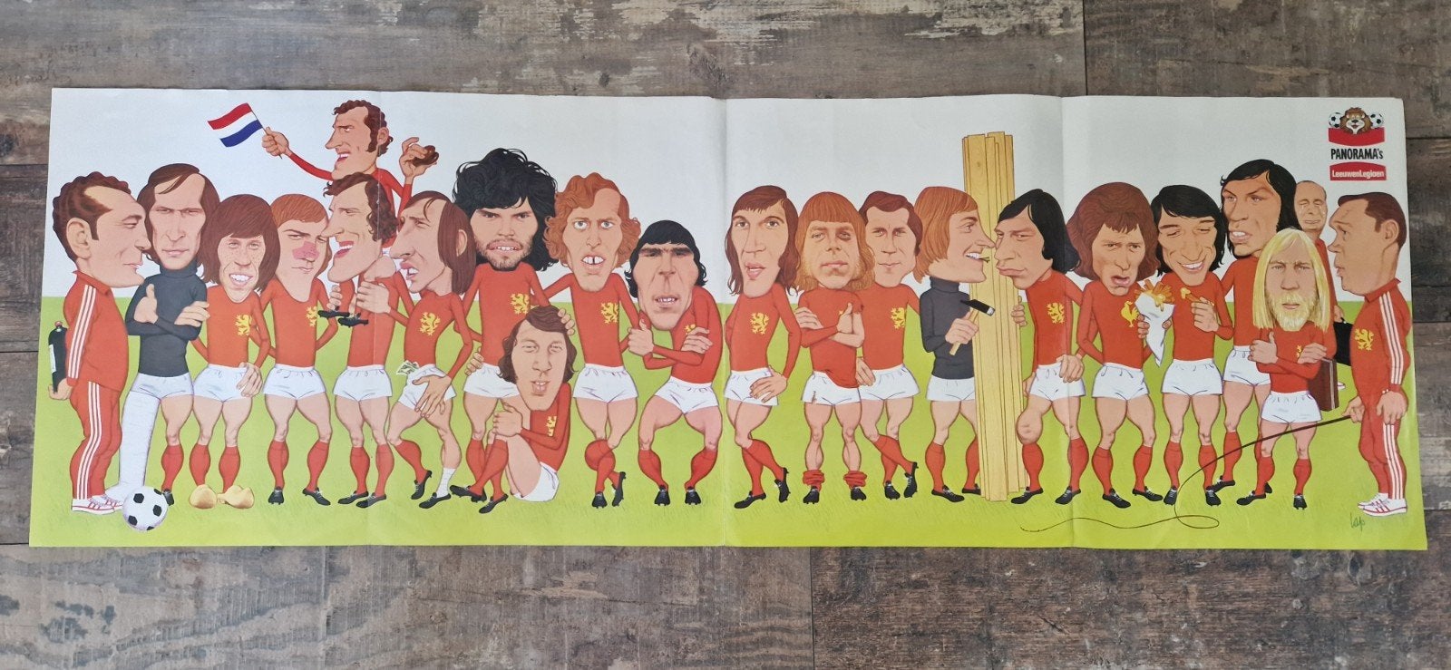 Panorama's LeeuwenLegioen Poster - Voetbal Oranje, Verzamelen, Posters, Gebruikt, Sport, Deurposter of groter, Rechthoekig Staand