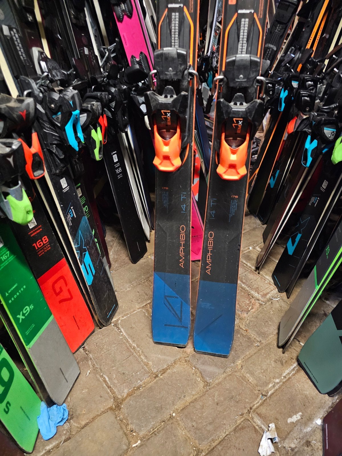 176cm ELAN AMPHIBIO 14TI ALL SNEEUW ALL ROUND TOP SKIS, Sport en Fitness, Skiën en Langlaufen, Overige merken, 160 tot 180 cm