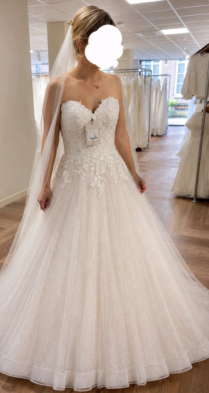 Prachtige trouwjurk wed2b maat 34-40, Kleding | Dames, Ophalen of Verzenden, Zo goed als nieuw, Wit, Trouwjurk