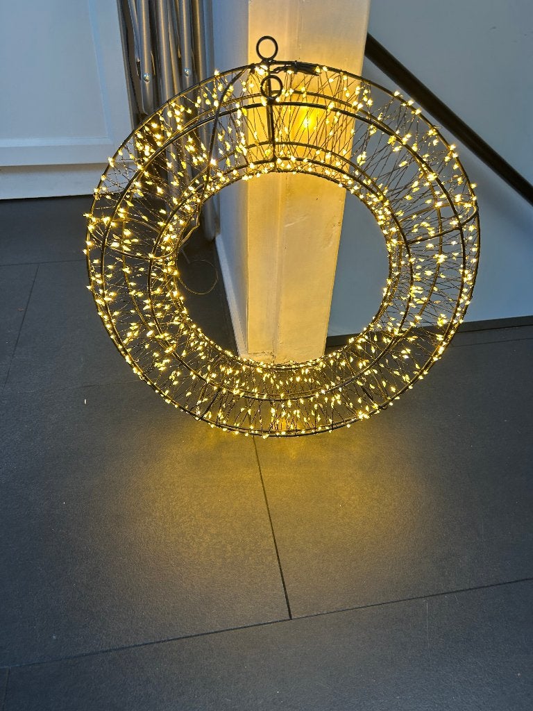kerstkrans met licht, Ophalen, Zo goed als nieuw