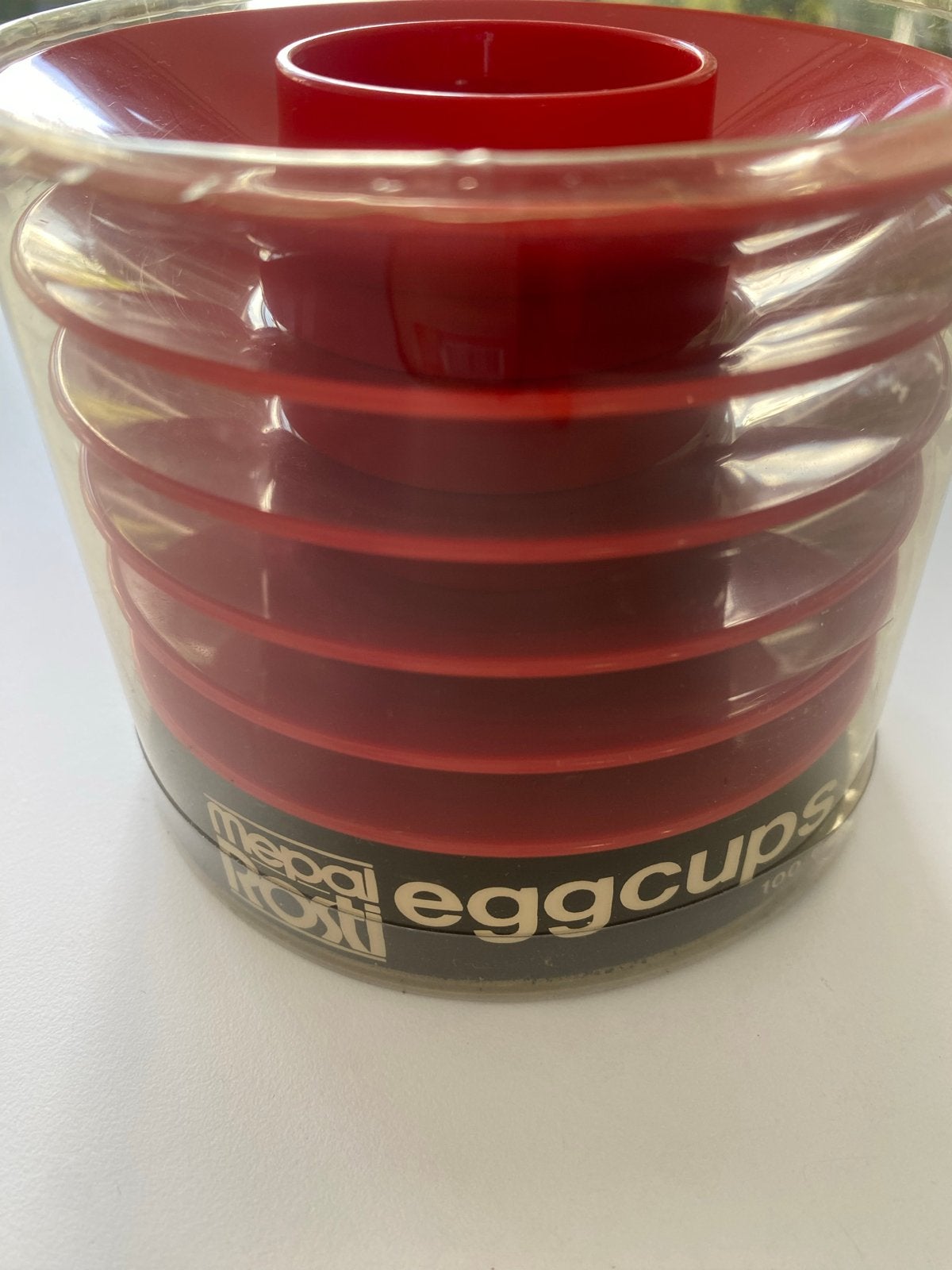 Mepal Rosti eierdopjes rood - set van 6, Overige typen, Kunststof, Ophalen of Verzenden, Zo goed als nieuw