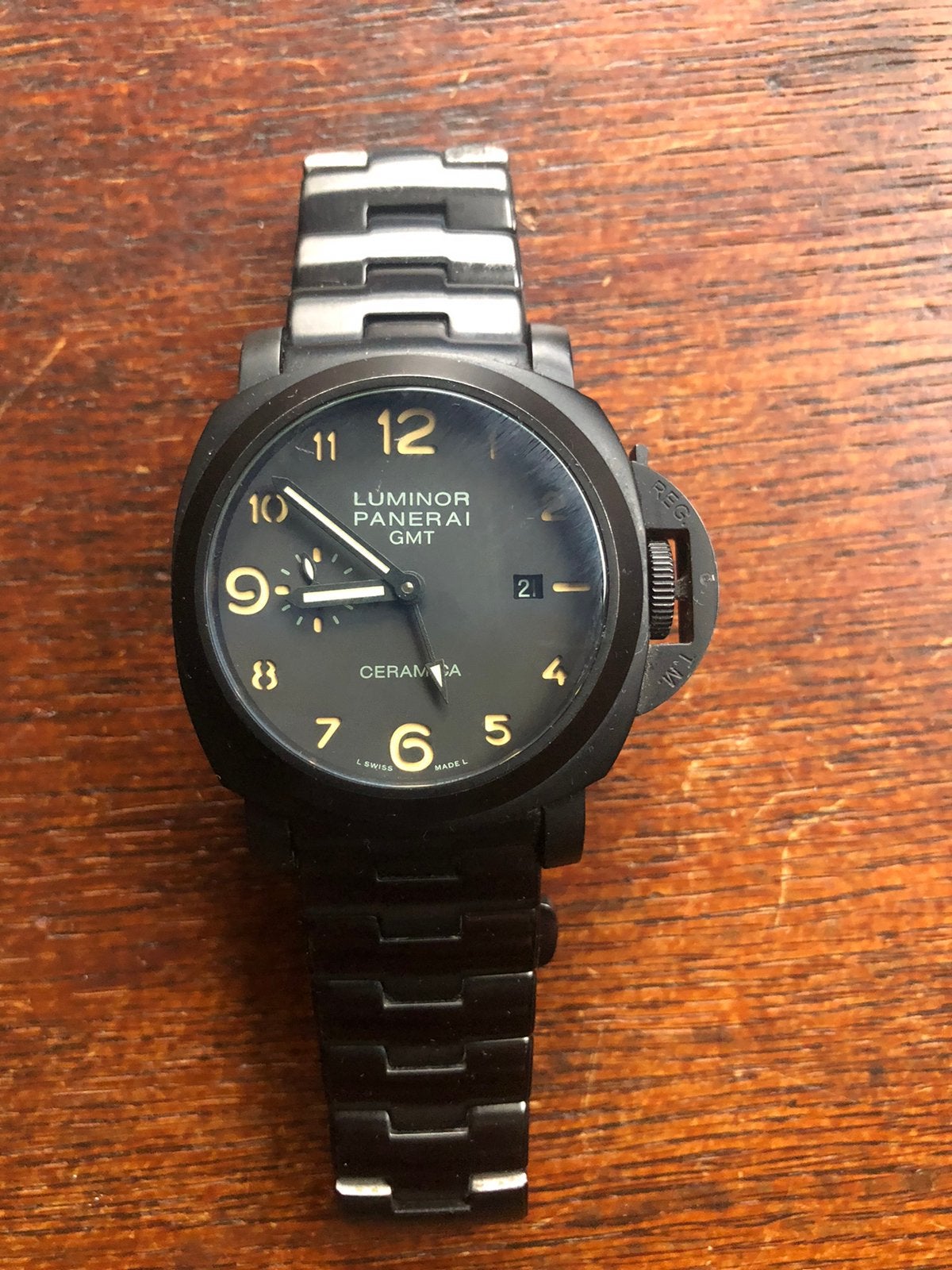 Panerai automaat nieuw. Met stalen en leder band., Ophalen of Verzenden, Nieuw, Leer, Overige merken