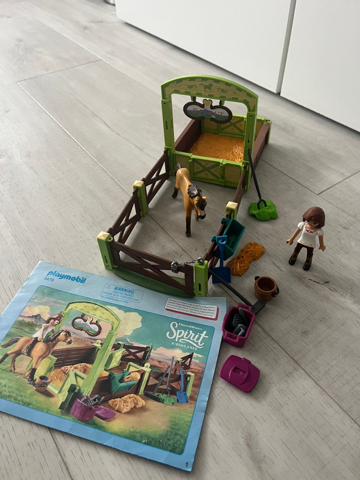 Playmobil Spirit 9478 stal Spirit, Ophalen of Verzenden, Zo goed als nieuw