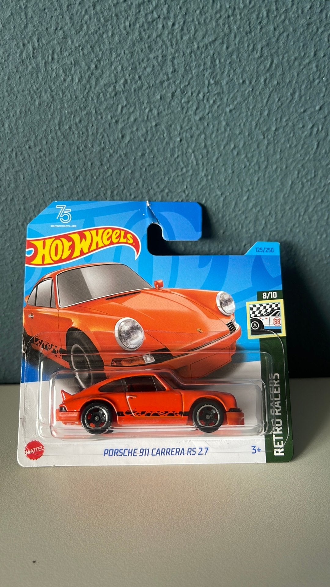 Hotwheel, porsche 911 carrera rs 2,7, Ophalen of Verzenden, Zo goed als nieuw, Auto