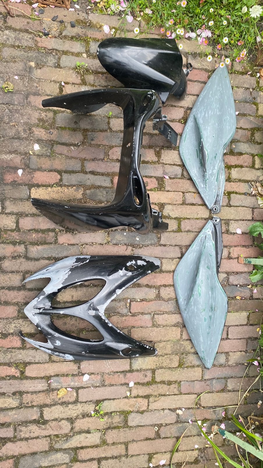 Yamaha aerox kappen zwart / opgeschuurd, Fietsen en Brommers, Ophalen of Verzenden, Gebruikt, Kap, Yamaha
